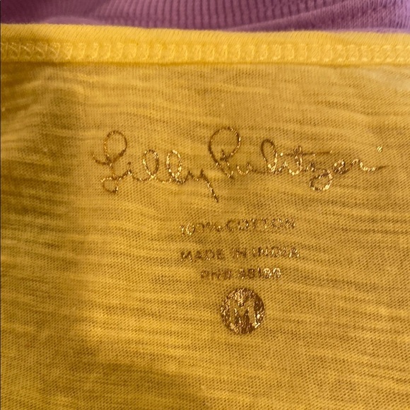 Lilly Pulitzer Yellow Embellished Sleeveless Tank Top - Picture 8 of 10